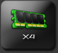 4 Memory Sockets